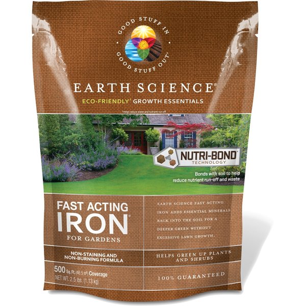 Earth Science Growth Essentials Iron Treatment 500 sq ft 2.5 lb 12134-6